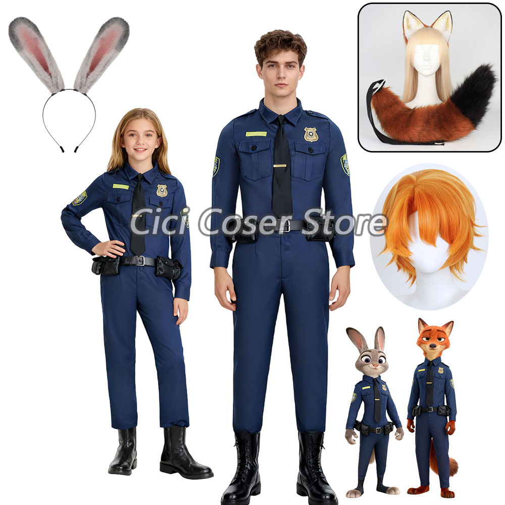 Zoo Party Games - Film Zoo Judy Nick Costume Cosplay